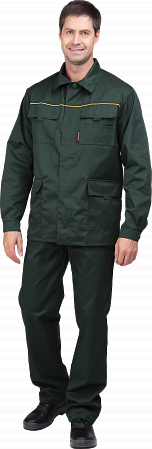 Костюм ВЫМПЕЛ-1 летний, зелёный (куртка+брюки) 